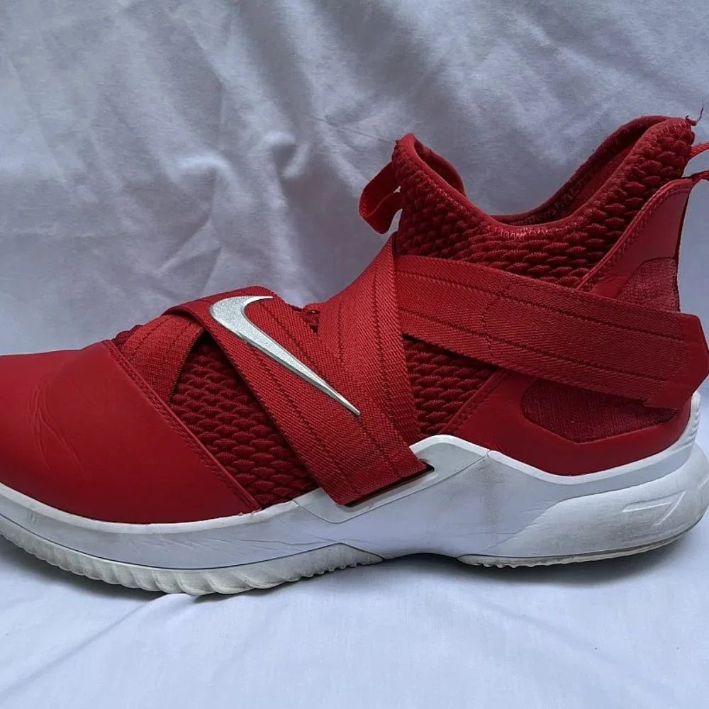 Nike LeBron Soldier 12 TB University Red men's basketball shoes AT3872-603 Sz 14 - Picture 3 of 11